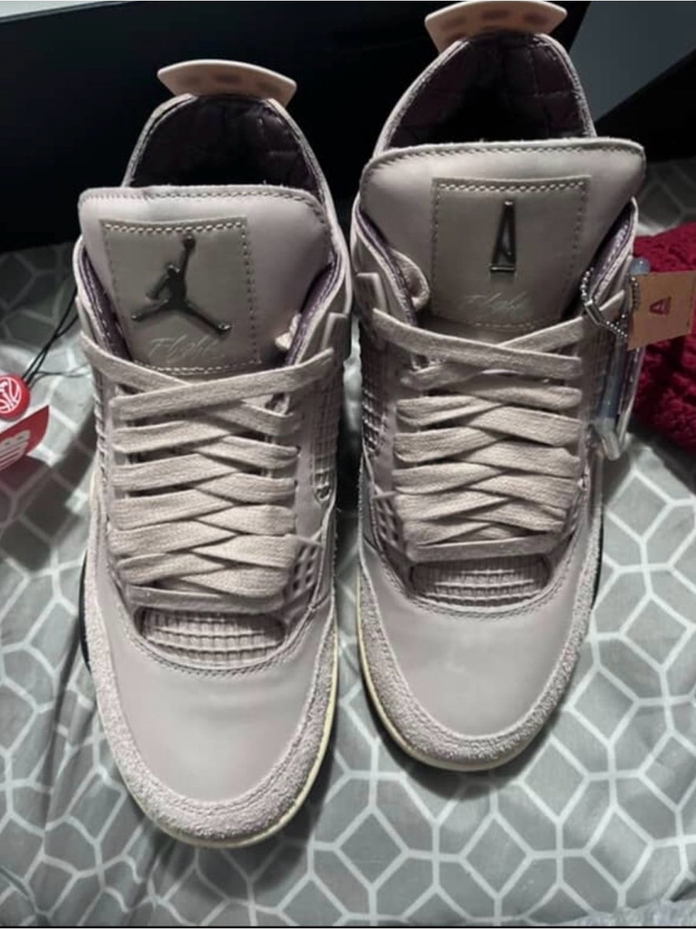 Jordan Men's Sneakers in Light Lavender/Taupe